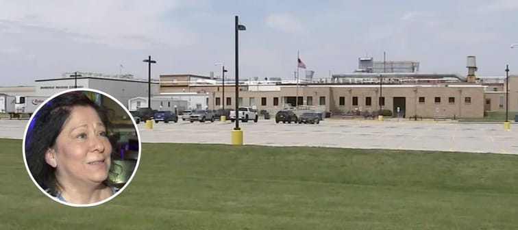 Employee at packing facility that closed suddenly discussing her situation.