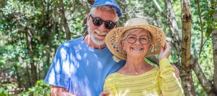 Happy older couple.