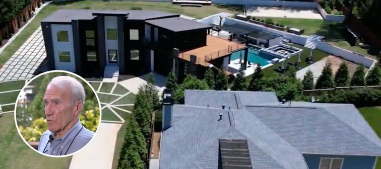 Aerial shot of the Atlanta party house local residents are complaining about.