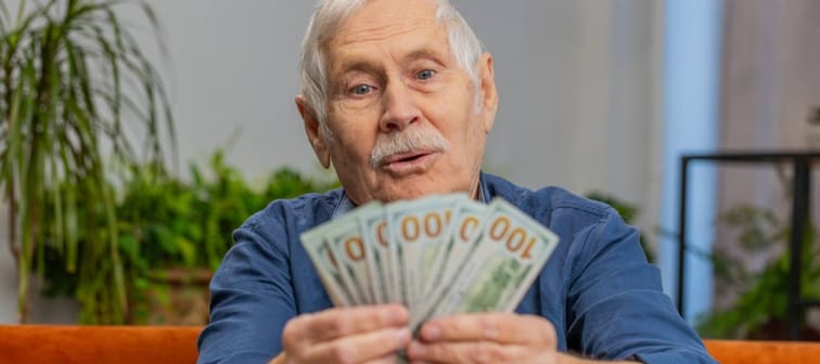 Man with cash