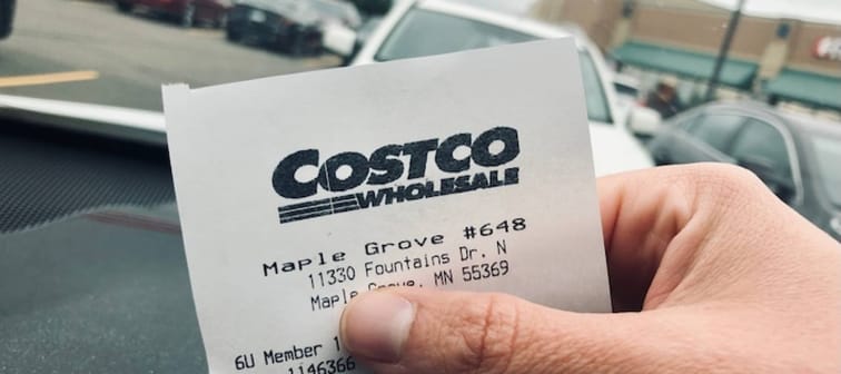 Costco receipt