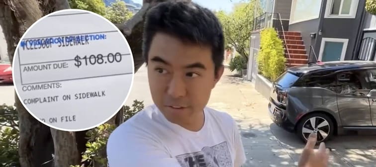 Residents of a San Francisco neighborhood say they're suddenly being issued parking tickets for parking in their own driveways.