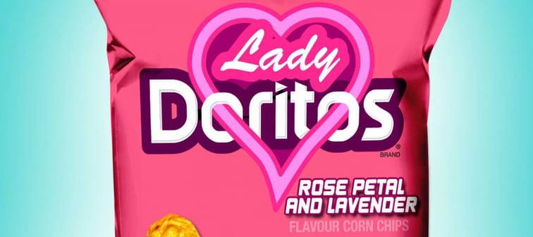 Fake mock-up of Lady Doritos