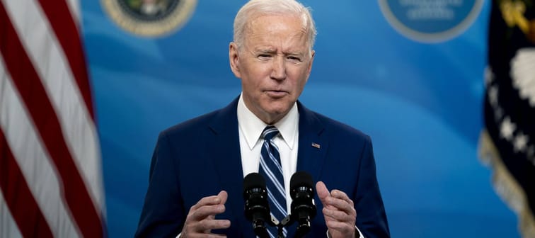 U.S. President Joe Biden delivers remarks on the state of the Covid-19 vaccine, Washington, DC, March 29, 2021