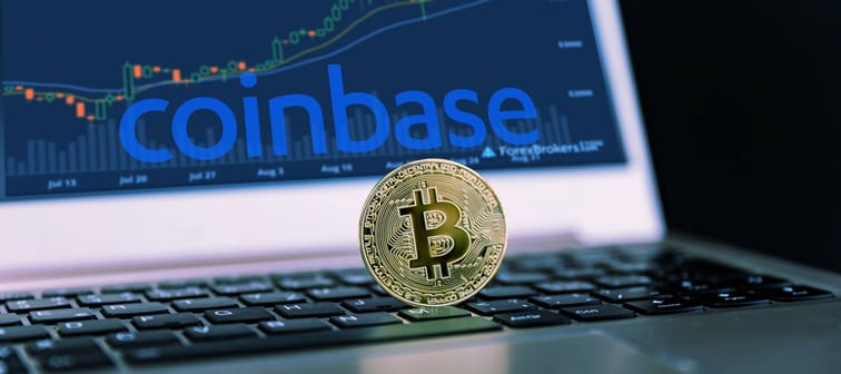 Coinbase cryptocurrency exchange.
