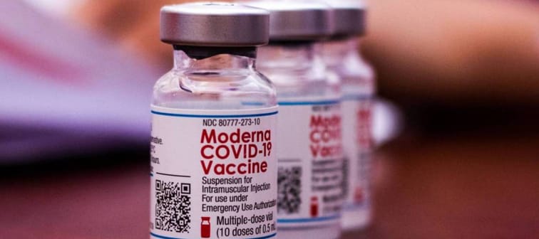 Doses of Moderna COVID vaccine in Barishal, Bangladesh, Aug. 7, 2021