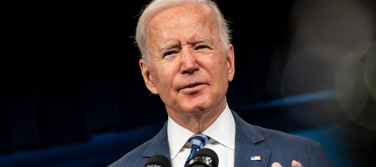 President Joe Biden speaking in the South Court Auditorium, Washington, DC - Sep 2, 2021