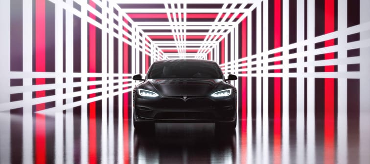 A Tesla Model S