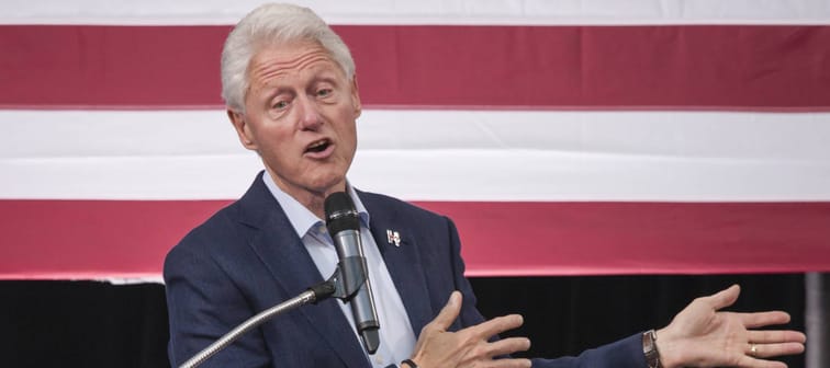 Bill Clinton speaking in 2016
