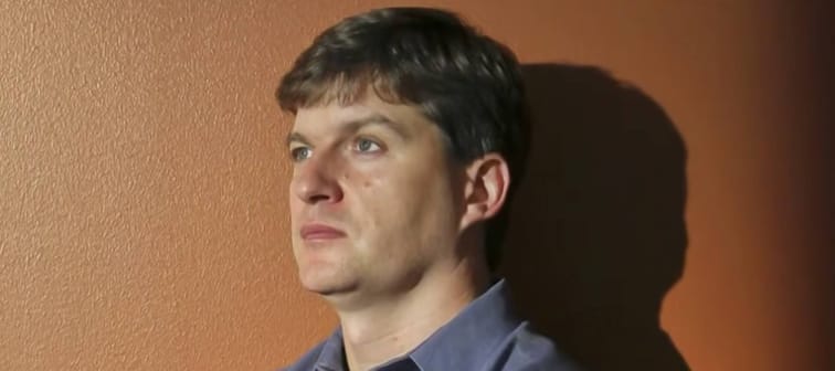 Michael Burry staring into the distance.