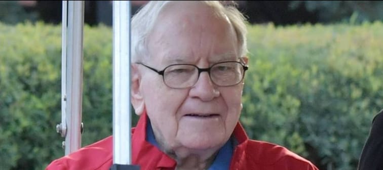 Warren Buffett in golf cart