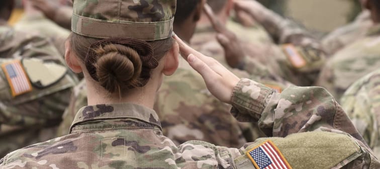 American Soldiers Salute. US Army. Military forces of the United States of America.
