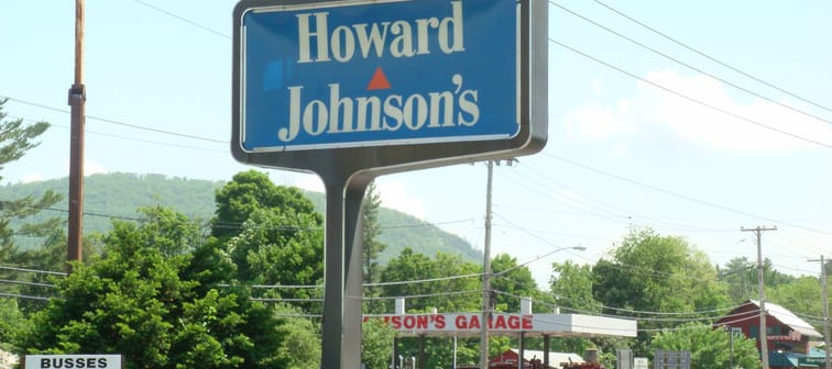 Howard Johnson's Sign in Lake George, New York