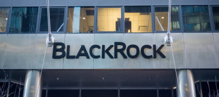 The New York headquarters of the BlackRock investment management firm