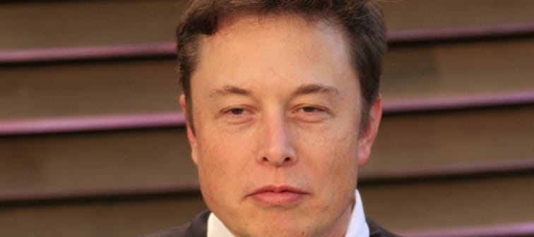 Elon Musk at the 2014 Vanity Fair Oscar Party at the Sunset Boulevard