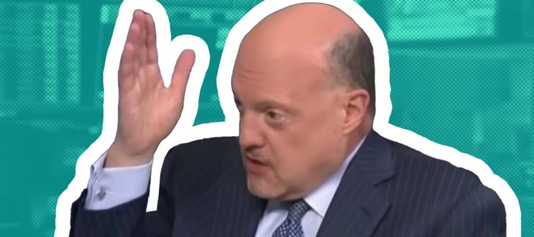 picture of Jim Cramer talking on CNBC