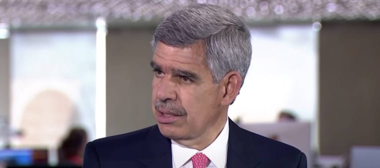 Mohamed El-Erian talking to Bloomberg