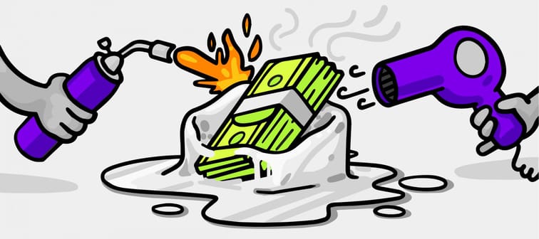 Illustration of emergency cash