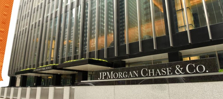 The New York office of bank JP Morgan Chase.