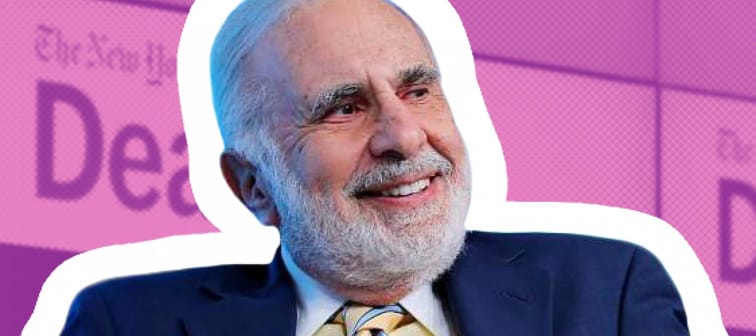 Chairman of Icahn Enterprises Carl Icahn participates in a panel discussion