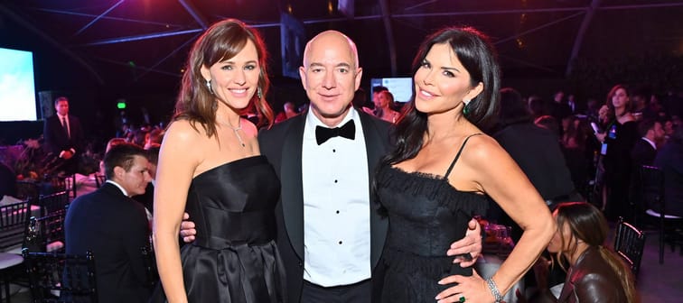 Jeff Bezos with Jennifer Garner