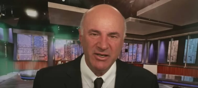 Kevin O'Leary talking to Kitco News