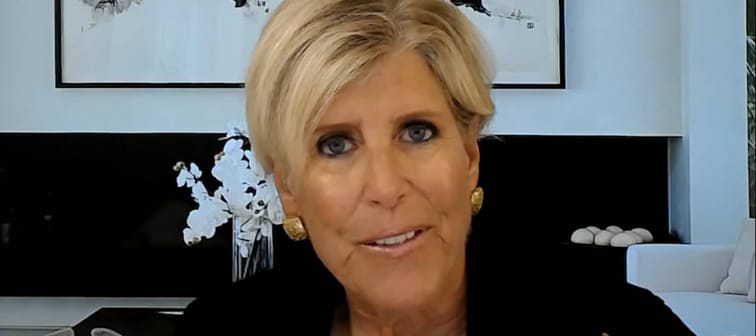 A screenshot of Suze Orman from May 16 interview with Moneywise.