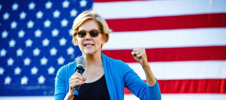 Democratic 2020 U.S. presidential candidate and Massachusetts Senator Elizabeth Warren