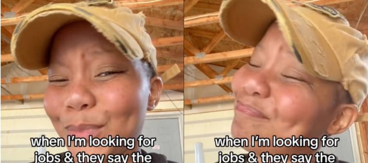Side by side screenshots of a person making a distasteful look on their face.