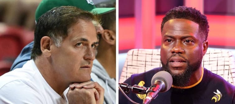 Left: Mark Cuban Right: Kevin Hart