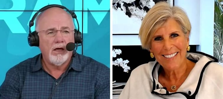 Screenshots of Dave Ramsey and Suze Orman.