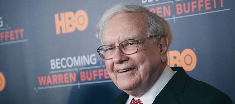 NEW YORK, NY - JANUARY 19: (Editors Note: Image has been processed using digital filters) Warren Buffett attends the "Becoming Warren Buffett"