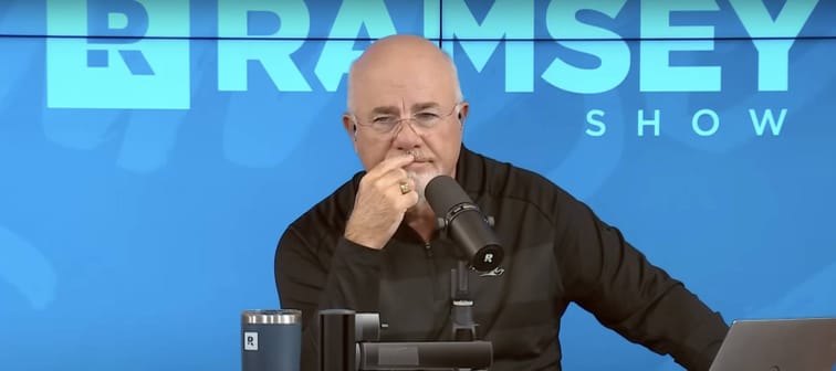 Dave Ramsey is seen in a screencap from The Ramsey Show.