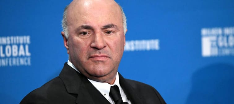 Kevin O'Leary participates in a panel discussion during the annual Milken Institute Global Conference