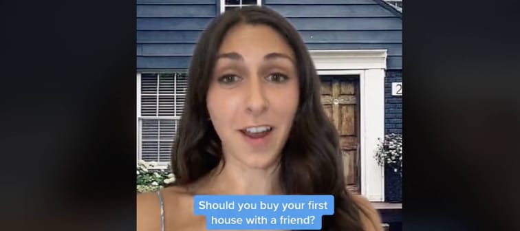 TikToker Kristina Modares in a screengrab from her video