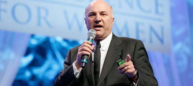 Kevin O'Leary speaks onstage during the Massachusetts Conference for Women at Boston Convention & Exhibition Center.