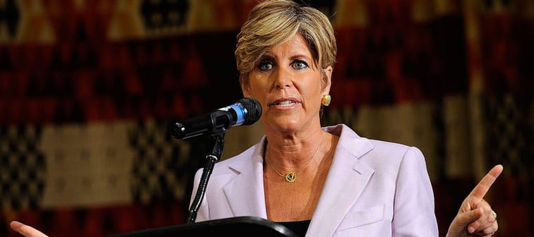 Television personality Suze Orman speaks at the second annual Global Summit for a Better Tomorrow