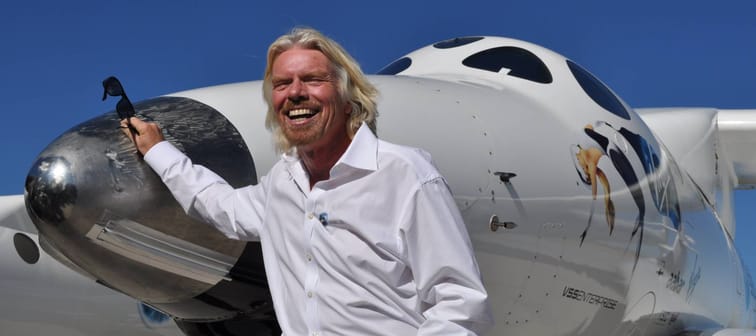 Spaceport America, New Mexico - October 17th, 2011 Keys to a New Dawn Event, Sir Richard Branson, White Knight Spaceship 2, VMS Eve