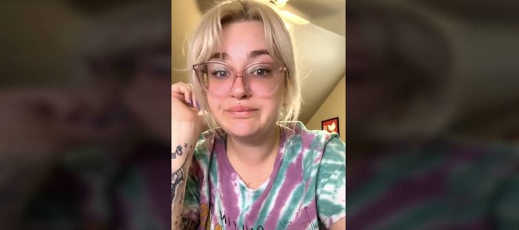Haylie Johnson admits on TikTok her mental well-being is tied to how much money she makes.
