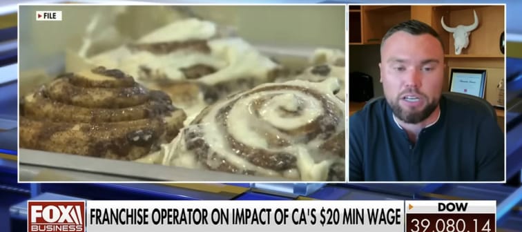 Restaurant owner Alex Johnson discusses how California's minimum wage hike for fast-food workers will affect his businesses.