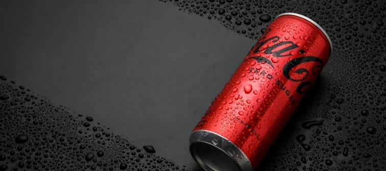 a can of Coke Zero