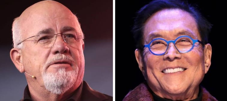 Left: Dave Ramsey Right: Robert Kiyosaki