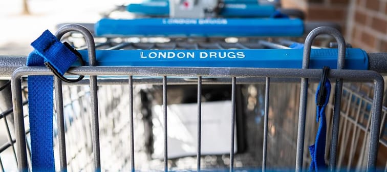 Retailer London Drugs says it is rebuilding its infrastructure with the help of leading third-party cybersecurity experts to bring its operations safely back online. Shopping carts are seen o