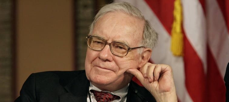 Warren Buffett participates in a panel discussion at Georgetown University March 13, 2007.