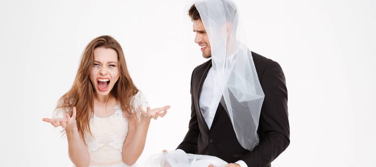 Quarrel of a married couple.
