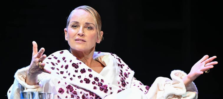 Sharon Stone attends participates in the Cinema For Peace event during the 74th Berlin International Film Festival at Theater des Westens in Berlin, Germany, Feb. 19, 2024 .