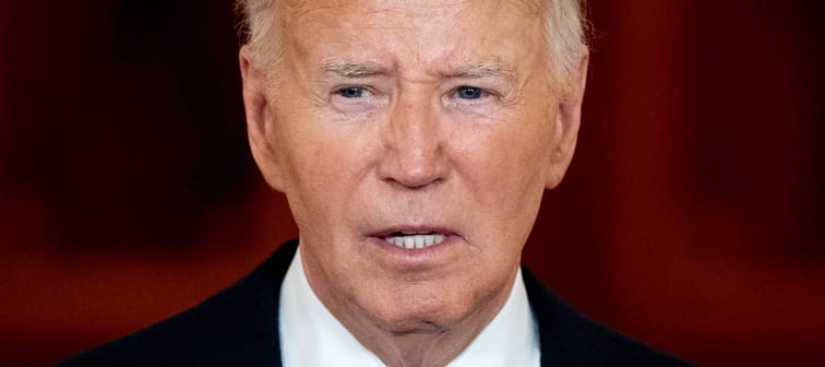 President Joe Biden speaks to the media at the White House in Washington, D.C., July 1, 2024.