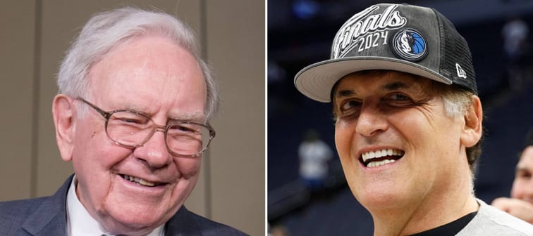 Left: Warren Buffett Right: Mark Cuban