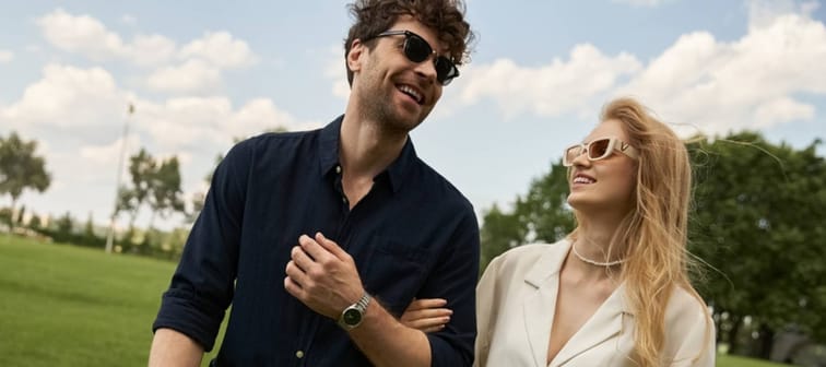 Rich, young couple