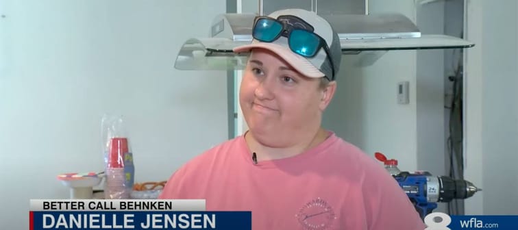 Danielle Jensen talking about her denied flood claim
